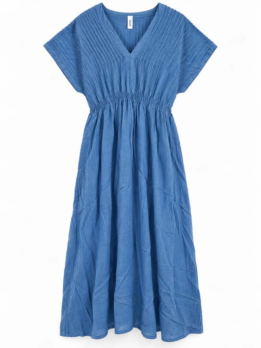 Chico's Popover Midi Dress Indigo Sz 1 new (r1)
